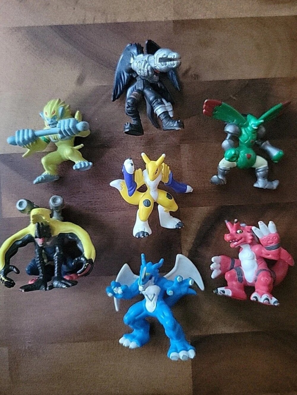 Vintage Digimon Figures Lot Of 7- Rare Toys Bandai H-T Early 2000s GUC